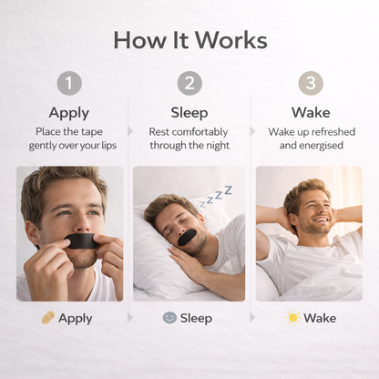 Breathyn Sleep Mouth Tape - Stop Snoring Tonight Breathe Better, Sleep Deeper Mouth Tape